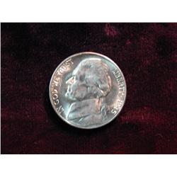 3798. 1945S Silver Jefferson Nickel. BU.