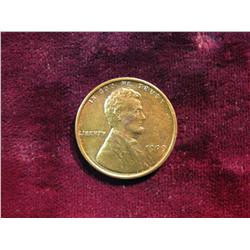 3802. 1909VDB Lincoln Cent. AU.