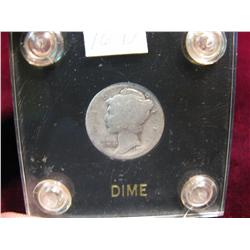 3807. 1916D Mercury Dime. G-AG.