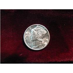 3812. 1939D Mercury Dime. BU.