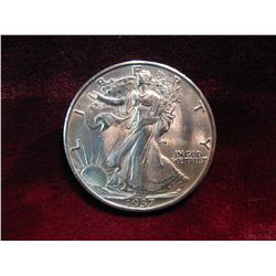 3835. 1937S Walking Liberty Half Dollar. BU.