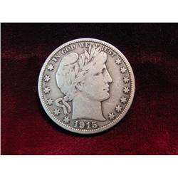 3836. 1915P Barber Half Dollar. F.