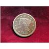 Image 1 : 3904. 1845 U.S. Large Cent. Normal Date. Reverse Rim tick.