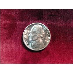 3953. 1938 D Jefferson Nickel. Gem BU.