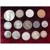 Image 2 : 3973. (14) Miscellaneous Foreign Coins. Many are silver.