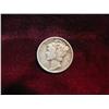 Image 1 : 3985. 1942 Mercury Dime with hub doubling. F-12.