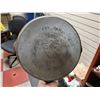 Image 2 : LOT OF THREE ANTIQUE CAST IRON PANS