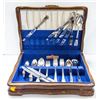 Image 1 : ROGERS 1847 SILVERWARE SET IN CUSTOM WOOD BOX