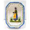 Image 1 : HERRIOT QUIMPER HAND PAINTED SIGNED PLATE