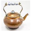 Image 1 : ANTIQUE COPPER TEA POT