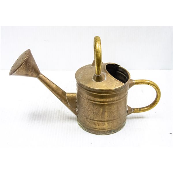 VINTAGE BRASS WATERING CAN