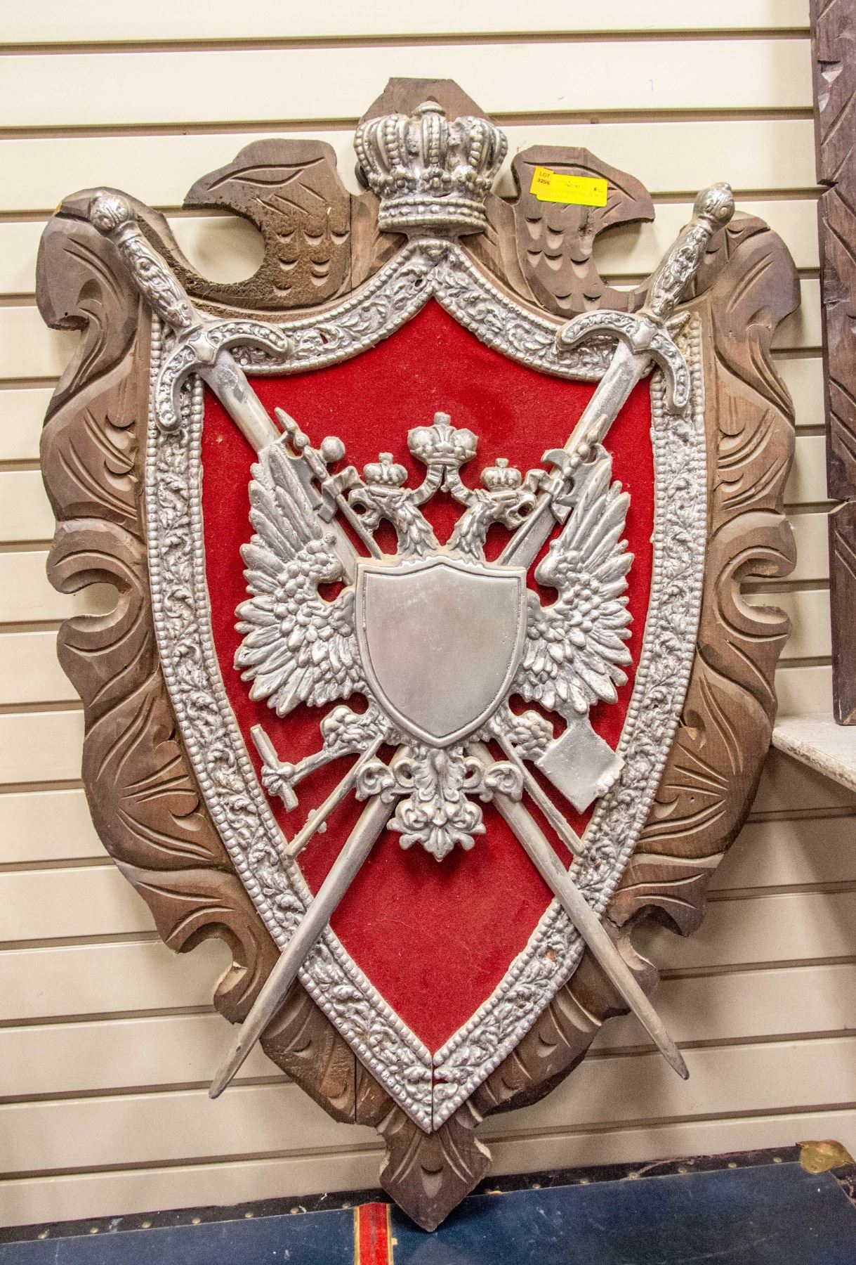 LARGE SPANISH REVIVAL SWORD & SHIELD DECOR