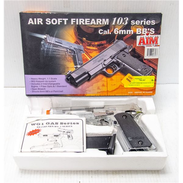 AIR SOFT 6MM BB HAND GUN 103 SERIES W BOX