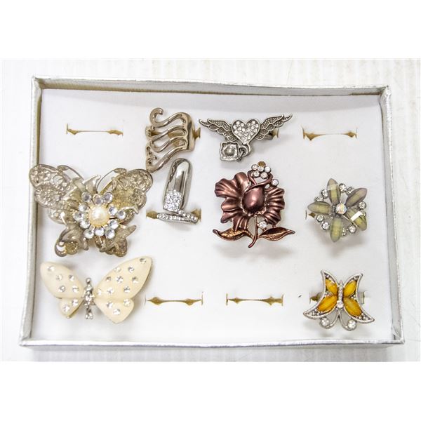 CASE OF ASSORTED VINTAGE ORNATE RINGS