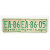 Image 1 : PAIR 1967 ALBERTA LICENSE PLATES