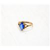 Image 1 : 10K GOLD RING SZ 6 W BLUE STONE
