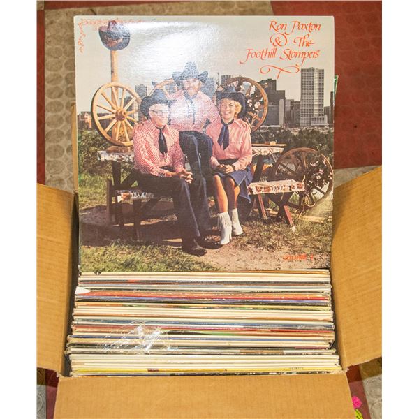 BOX OF ASSORTED LP WESTERN RECORDS