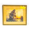 Image 1 : ANTIQUE SHIP PRINT FRAMED