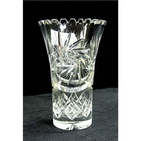 LEADED CRYSTAL VASE