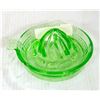 Image 1 : ANTIQUE GREEN GLASS JUICER