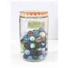 Image 1 : JAR OF ANTIQUE MARBLES