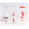 Image 1 : LOT OF APPLIED LABEL MILK BOTTLES