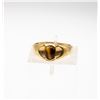 Image 1 : 10K GOLD RING W TIGERS EYE SZ 9