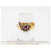 Image 1 : 10K GOLD RING W PINK GEMSTONE SZ 6.25