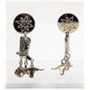 Image 1 : WESTERN THEME DROP EARRINGS