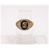 Image 1 : 10K & SILVER SIGNET RING SZ 7