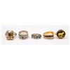 Image 1 : LOT OF 5 ASSORTED RINGS