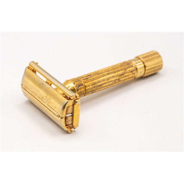 ANTIQUE GOLD PLATED GILLETTE RAZOR