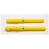 Image 1 : PAIR OF YELLOW FOUNTAIN PENS