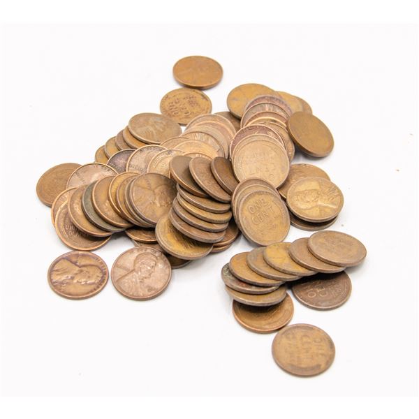 LOT OF VINTAGE US WHEAT PENNIES