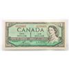 Image 1 : UNCIRC 1954 CANADA 1 DOLLAR BILL