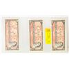 Image 1 : LOT OF 3 1954 CANADA 2 DOLLAR BILLS