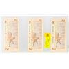 Image 1 : 3 UNCIRC SEQ CANADA 2 DOLLAR BILLS