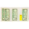 LOT OF 4 1954 CANADA 1 DOLLAR BILLS