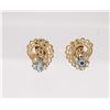 Image 1 : PAIR OF ANTIQUE CRYSTAL BEAD EARRINGS
