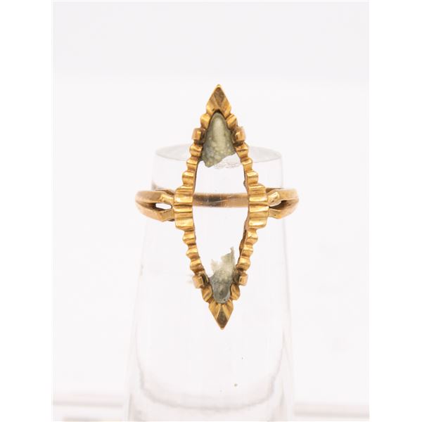 10K GOLD RING - NO STONE - SZ 4.5