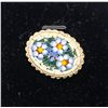 Image 1 : SMALL MOSAIC FLORAL BROOCH