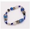 Image 1 : BLUE GLASS BEADED BRACELET