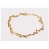 Image 1 : GOLD TONE BRACELET W CLEAR STONES