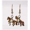 Image 1 : ENAMEL HORSE EARRINGS