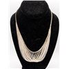 Image 1 : STERLING SILVER FLAPPER STYLE NECKLACE
