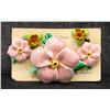Image 1 : VINTAGE HANDMADE CERAMIC FLOWER JEWELRY