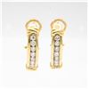 Image 1 : 10K GOLD EARRINGS W 14 DIAMONDS