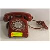 Image 1 : RED ROTARY DIAL TELEPHONE