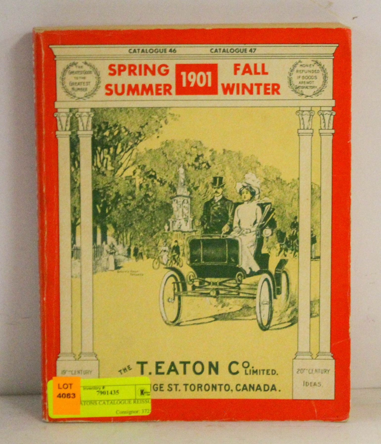 1901 EATONS CATALOGUE REISSUE