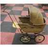 Image 1 : ANTIQUE WICKER DOLL PRAM
